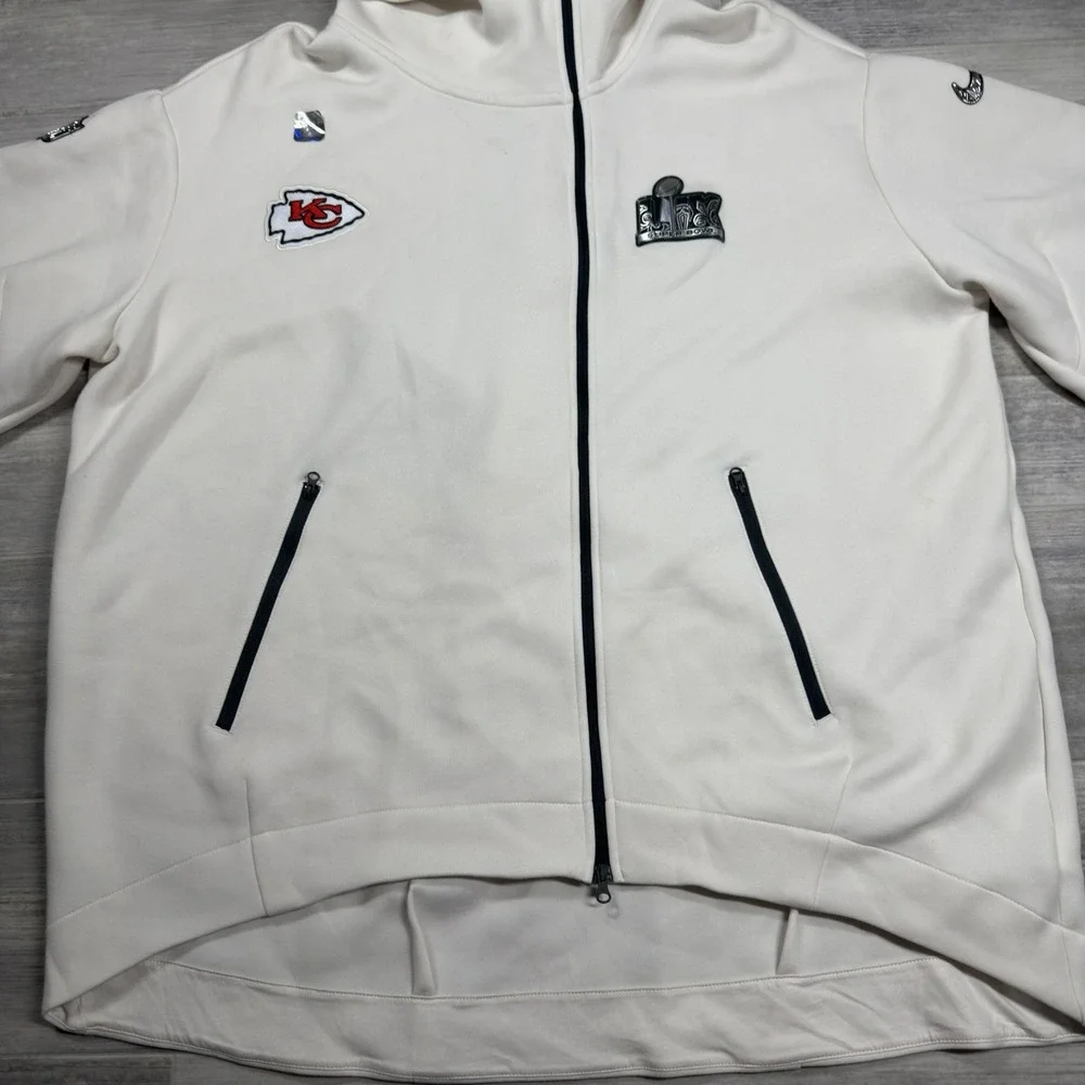 Kansas City Chiefs Super Bowl 59‎ LIX Opening Night Media Tech Fleece Zip Hoodie
